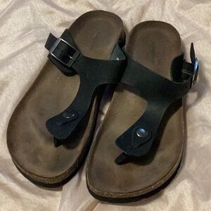 Cork foot bed, sandals size 7